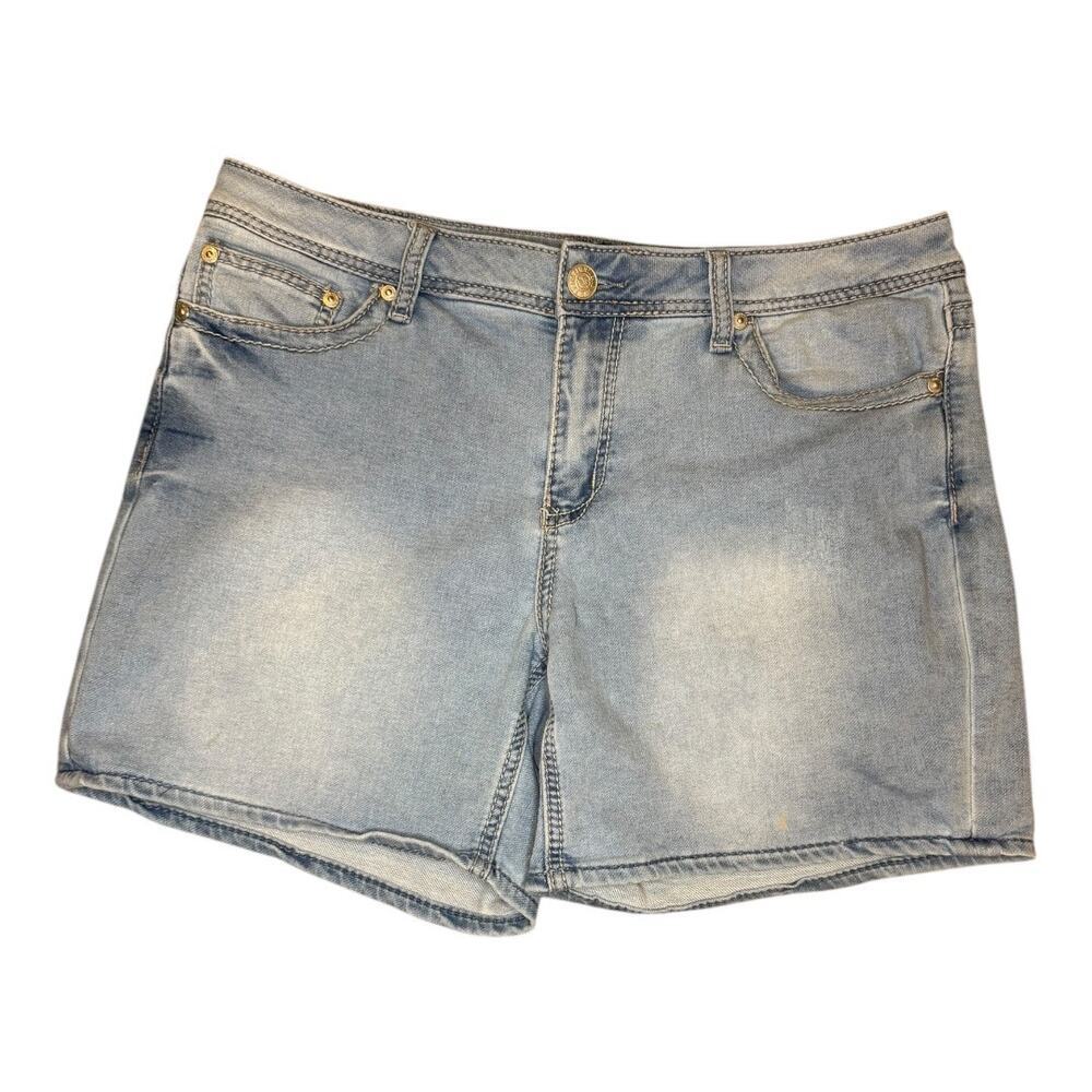 Seven7 Women's Cut-Off Denim Shorts‎ Blue Size 14 Casual
